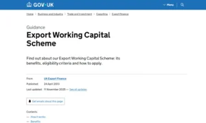Export Working Capital Scheme
