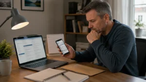 Universal Credit claimant comparing an online payment rumour with official account information