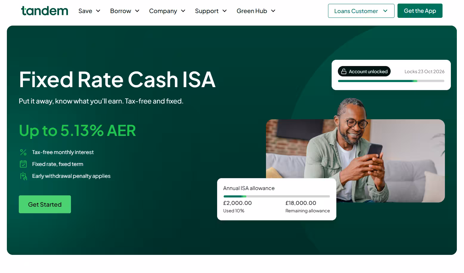Tandem Bank Fixed Rate Cash ISA
