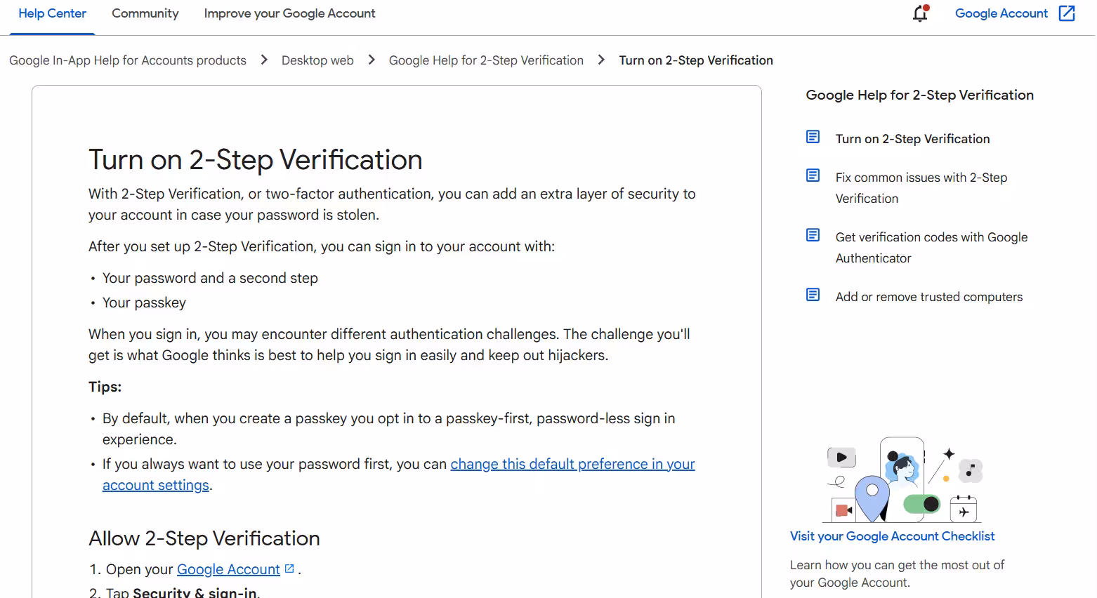 Turn on 2-Step Verification