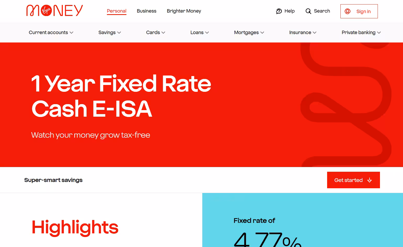 Virgin Money Fixed Rate Cash E-ISA